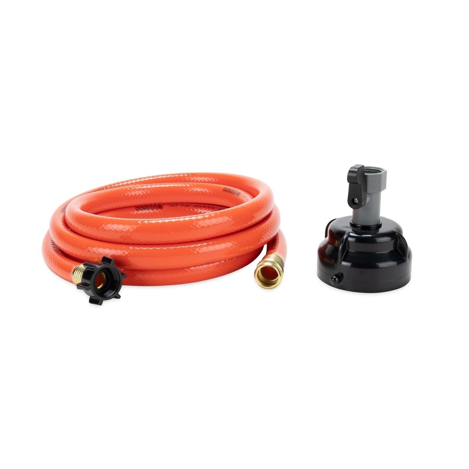 Camco RhinoFlex 10-Ft RV Clean-Out Gray/Black Water Hose with Rinser Cap | gallery