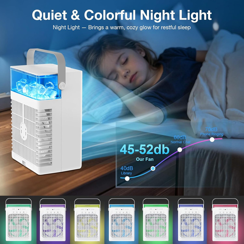 Portable Air Conditioners, 3-1 Mini AC Unit with Remote, 4 Speeds Small Air Cool gallery