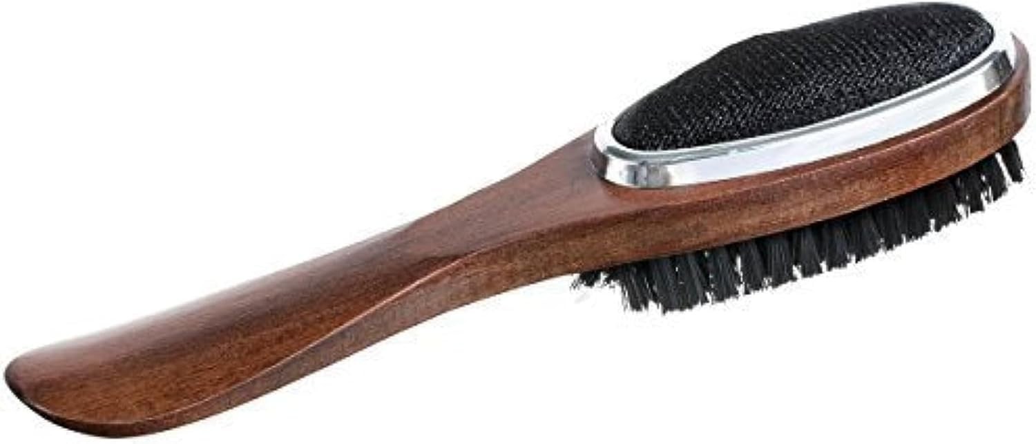 Versatile 3-in-1 Lint Remover, Clothes Brush & Shoe Horn in Walnut Design gallery