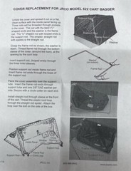 Cover for Cart Bagger (Frame NOT included) Replacement for Simp1icity 1726311sm