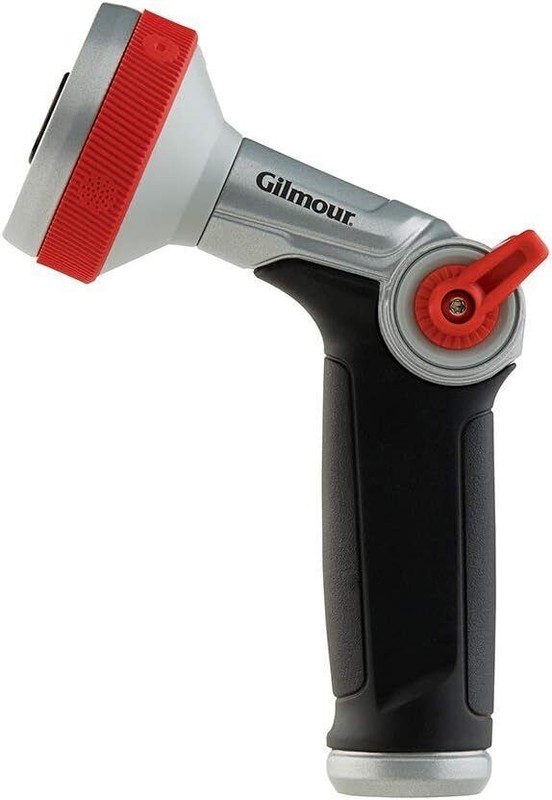 Gilmour 5 Pattern Adjustable Multi-Pattern Metal Watering Hose Nozzle gallery