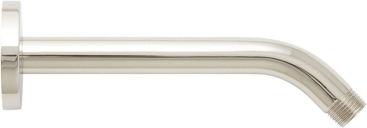 8-Inch Wall Mounted Shower Arm in Polished Nickel - Durable Brass Construction gallery