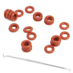 007 Silicone O-Ring, 70A Durometer, Red, 5/32″ ID, 9/32″ OD, 1/16″ Width…