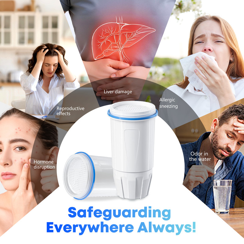 Zero Pitcher Water Filter Replacement 5-Stage 2 Pack Fit ZR-001 ZR-004 gallery