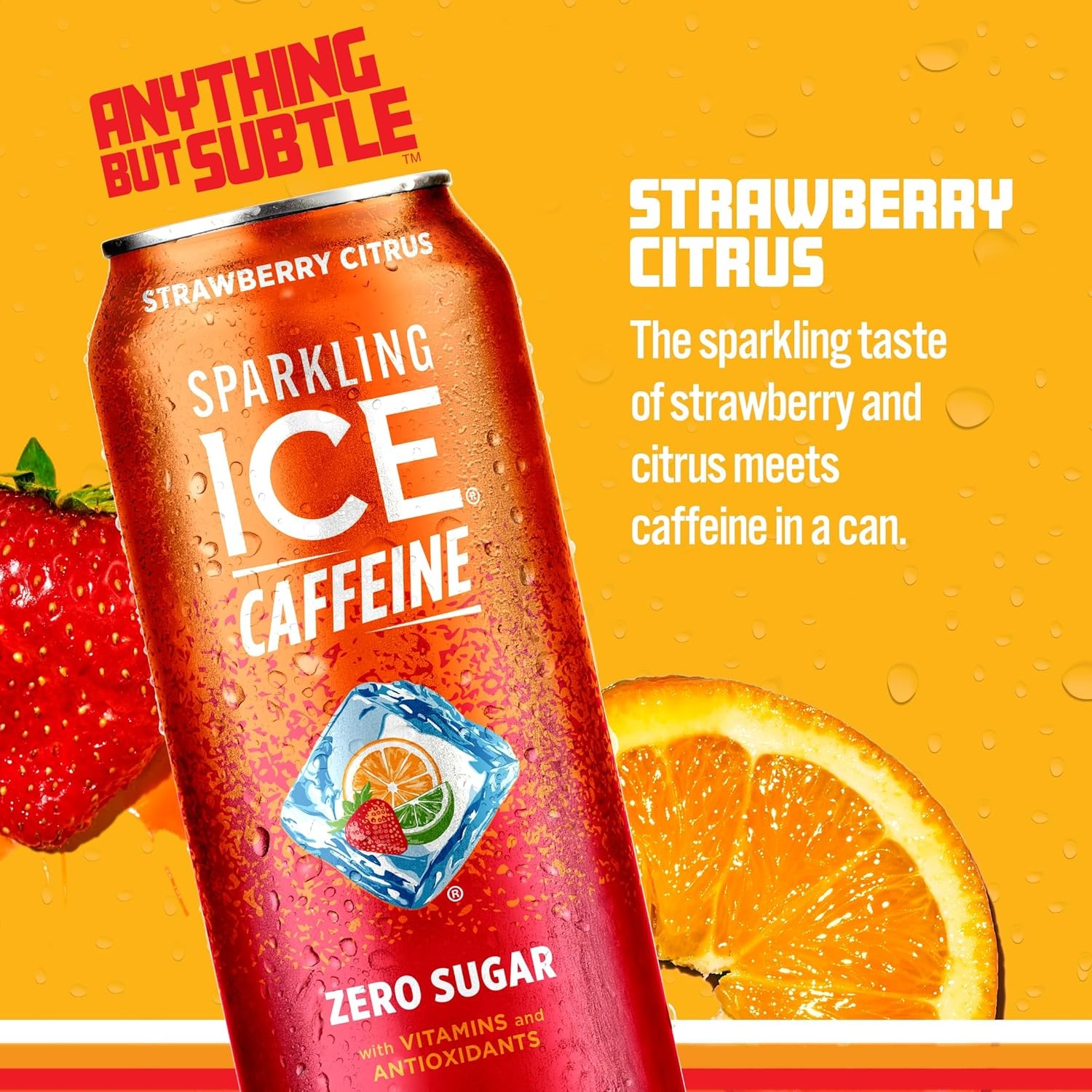 Sparkling Ice Caffeine Strawberry Citrus Water with Caffeine, Zero... gallery