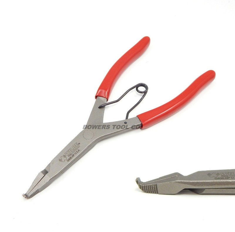 Wilde 4pc Lock Ring Pliers Set Compound Right Angle 90 Thin Straight Made in USA gallery