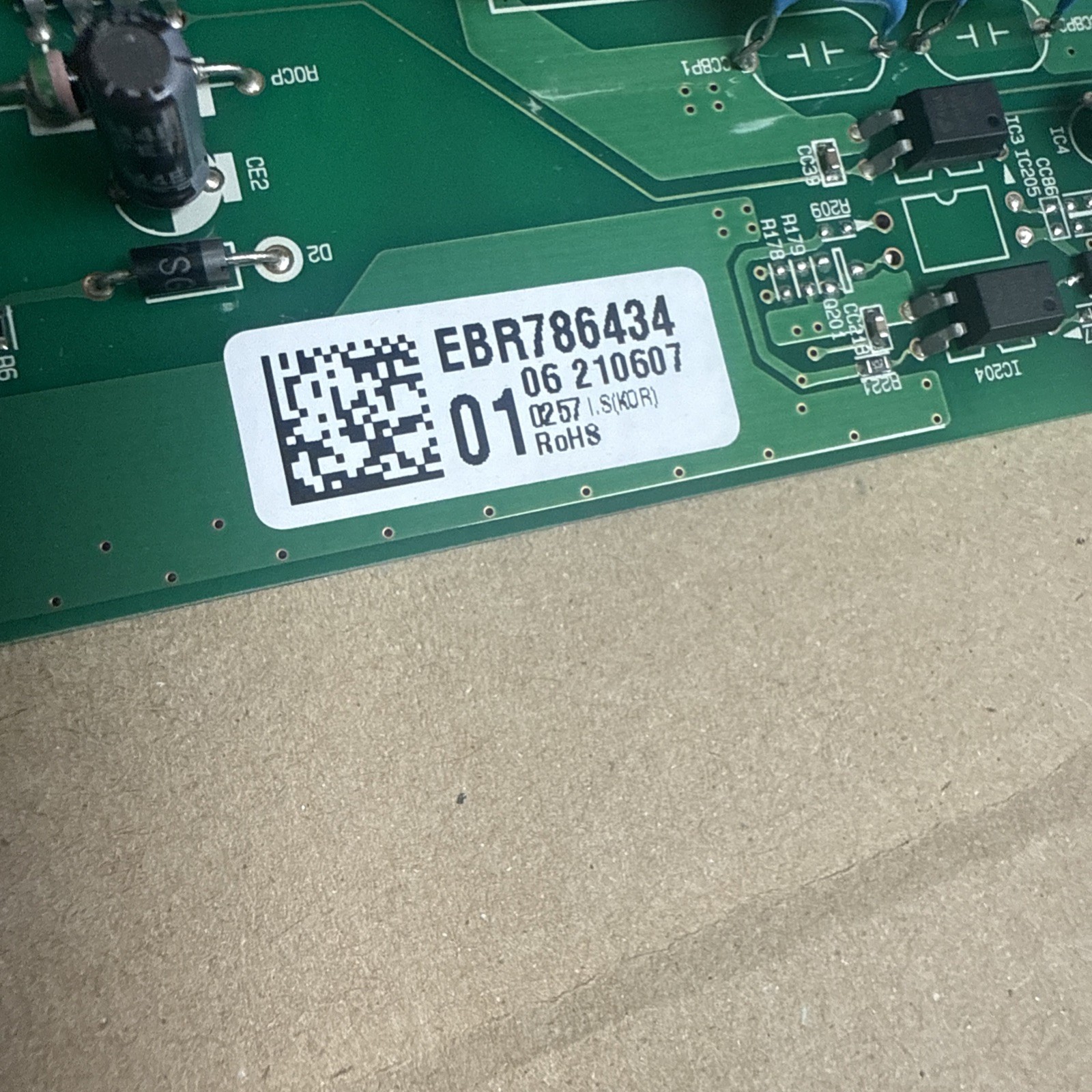 LG Refrigerator Main Control Board EBR78643401 gallery