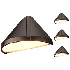 4-Pack LED Deck Step Lighting, 12-24V Low Voltage Landscape Light