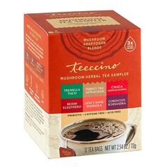 Tea – Adaptogen Tea Sampler – 12 Tea Bags – Your With Mushrooms and Adaptogen…