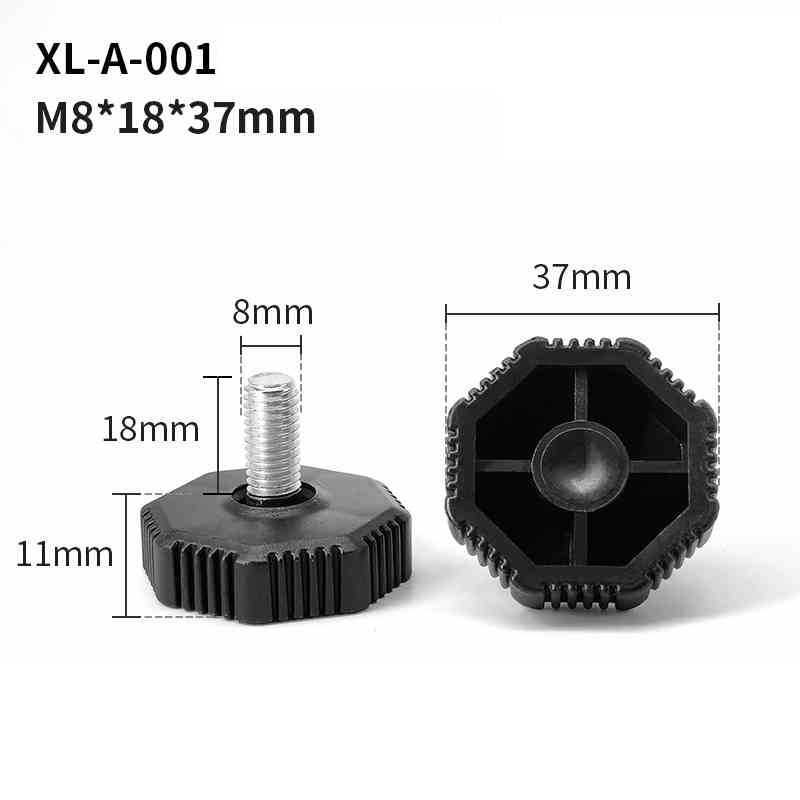 M6-M10 Leveling Machine Feet Rubber Adjustable Screw in Feet Furniture Table Leg gallery
