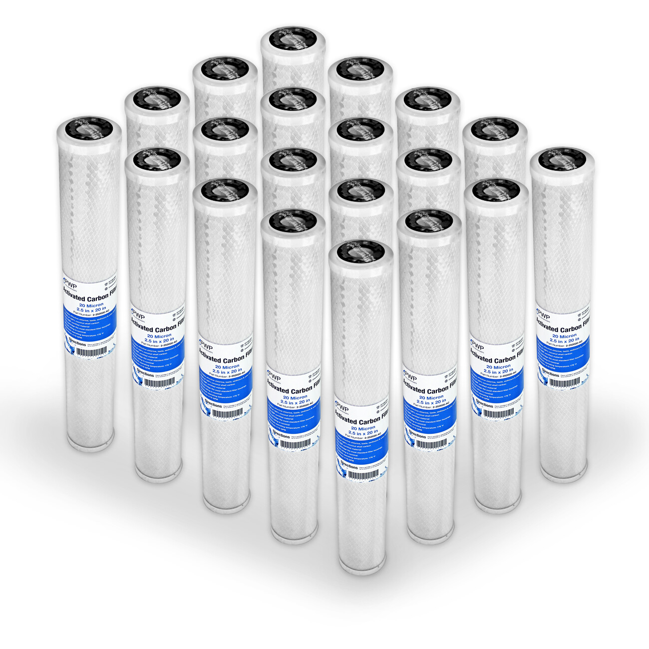 Carbon Block Water Filter Whole House RO CTO 2.5 x 20 In 20 Micron 20 Pack gallery
