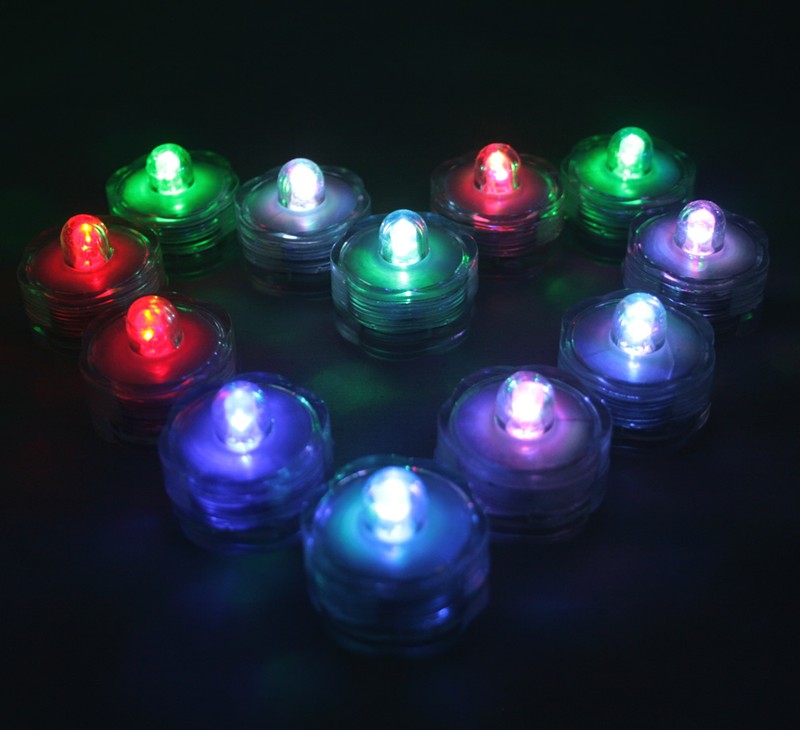 Multi-Color Changing LED very bright tealights, 10 - Candles Battery operated gallery