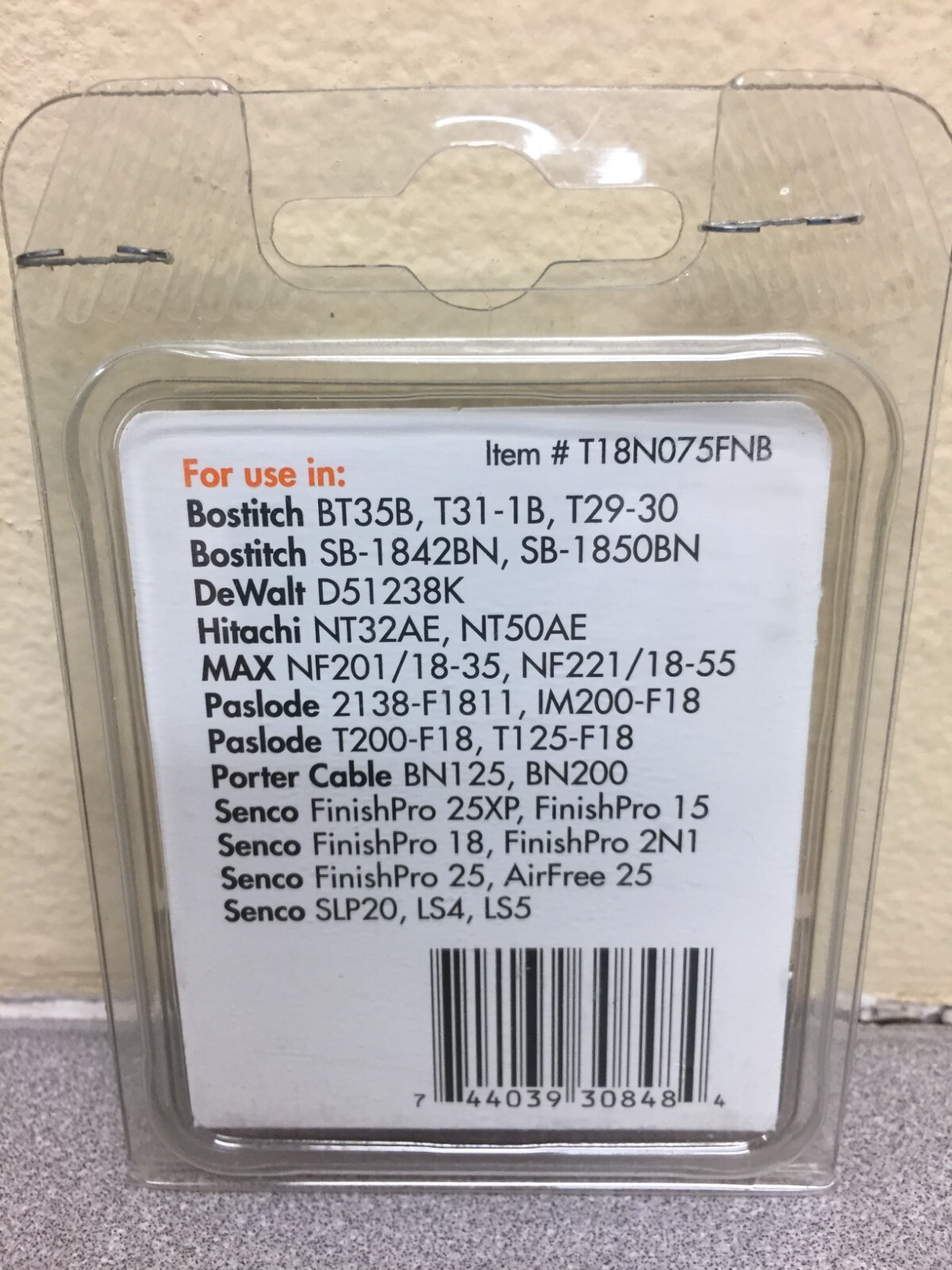 Simpson Strong-Tie 3/4 in. 18 Ga. Straight Strip Nails Brad 500 pk gallery