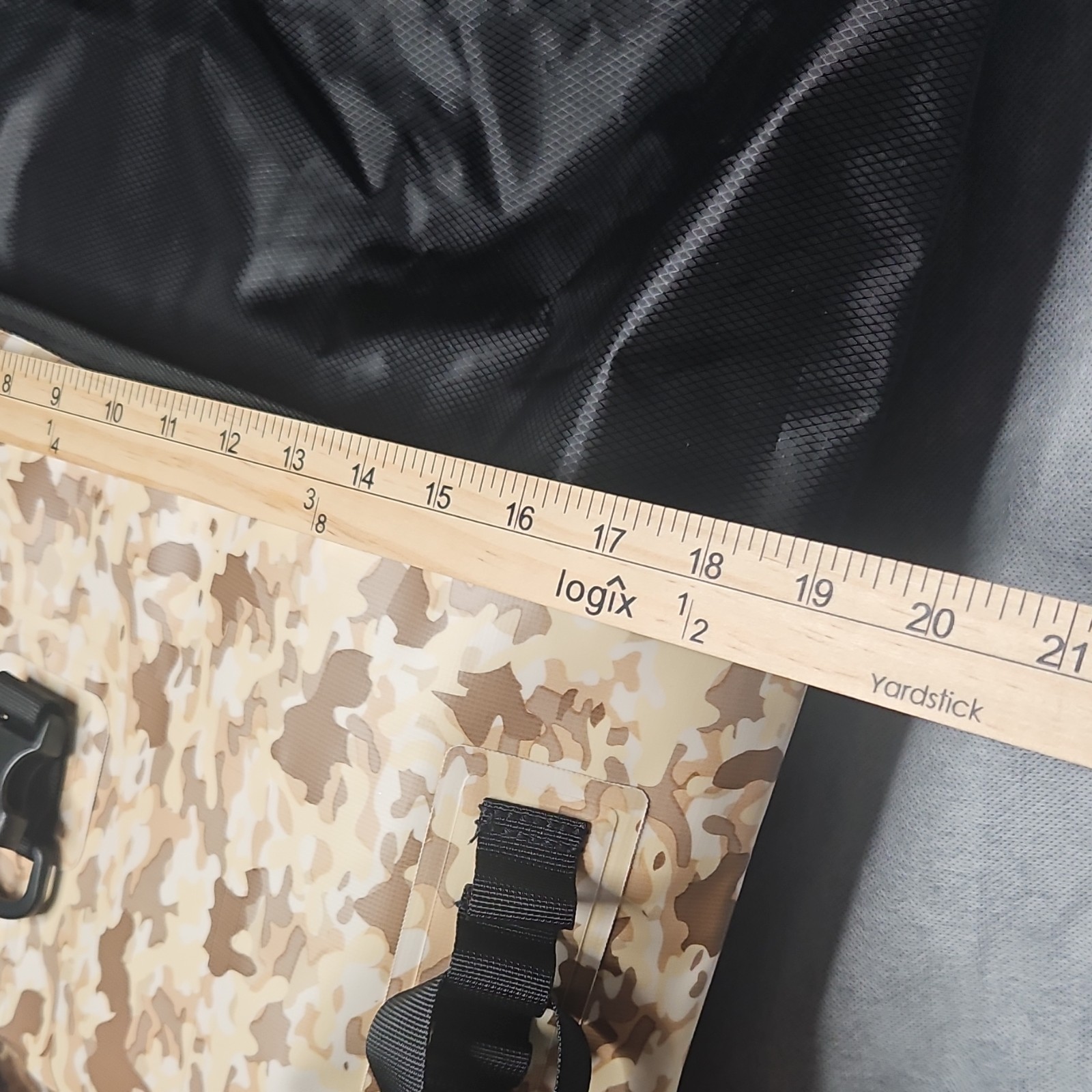 Sasquatch Beach Camo Waterproof Hiking Backpack, Adjustable Straps, 2 Pockets 4