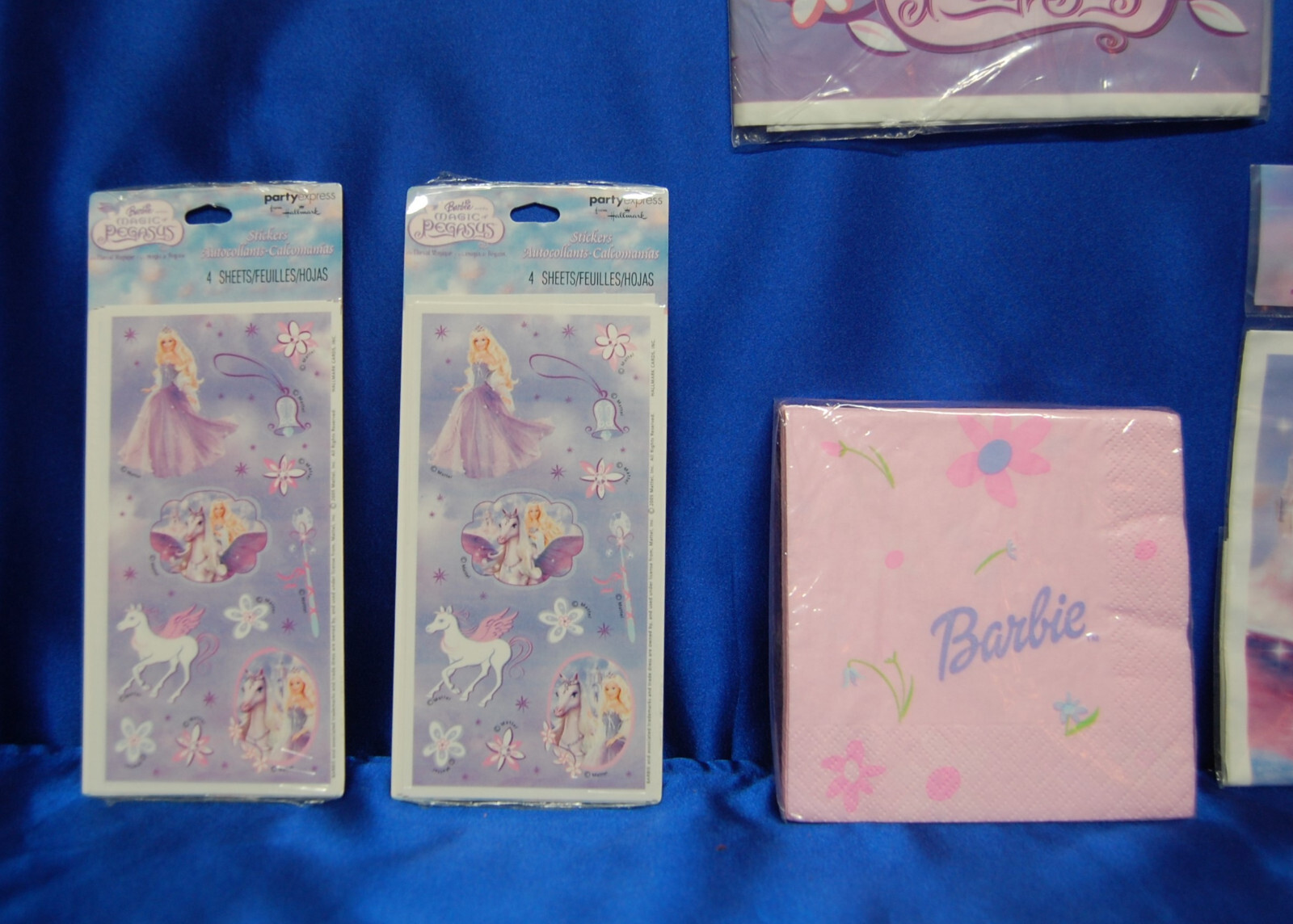 Barbie Magic of Pegasus # 7 Banner Tablecover Treat Loot bags Napkins Stickers gallery