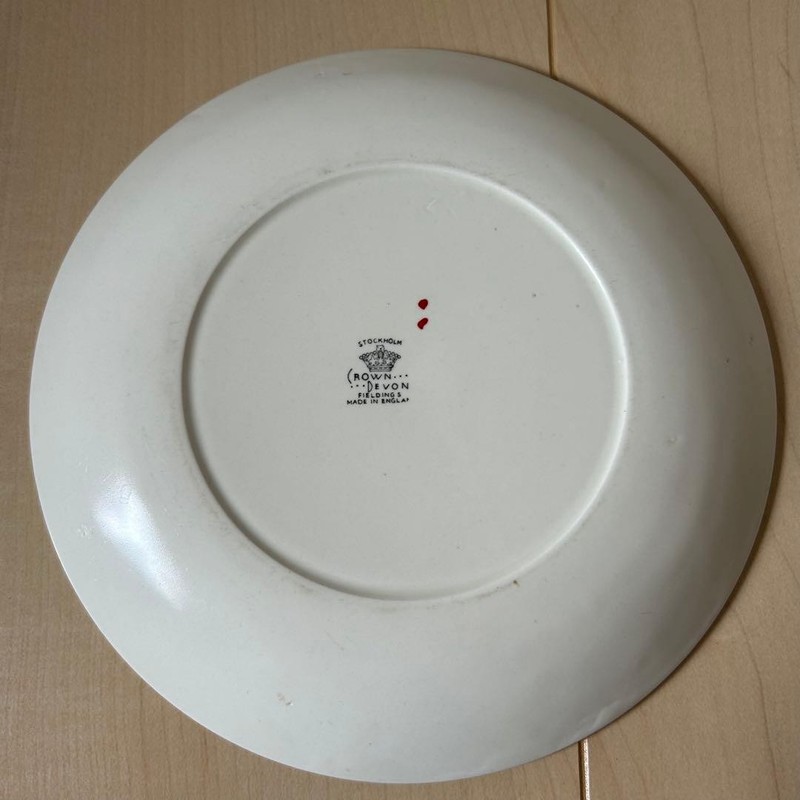 CROWN DEVON Crown Devon Plate Stockholm gallery