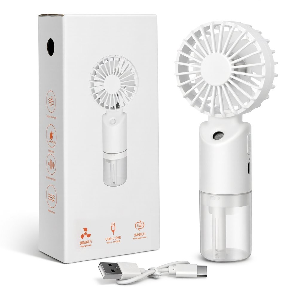 Portable Handheld Misting Fan Desktop Humidifying Adjustable Speed Humidifier gallery