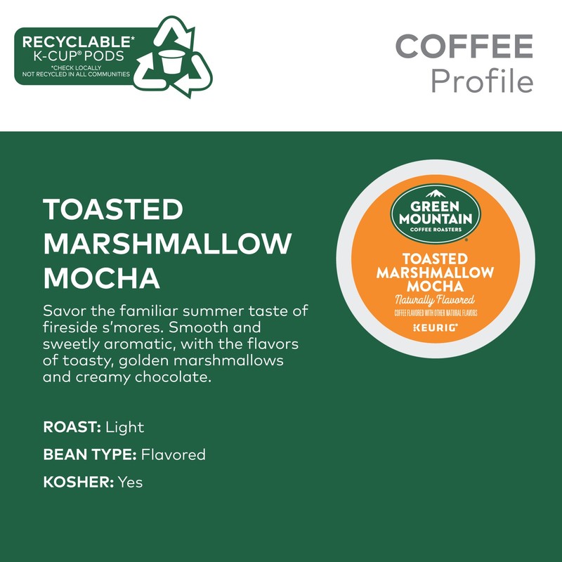 Green Mountain Coffee Roasters Toasted Marshmallow Mocha K-Cup Pods, 24 Count gallery