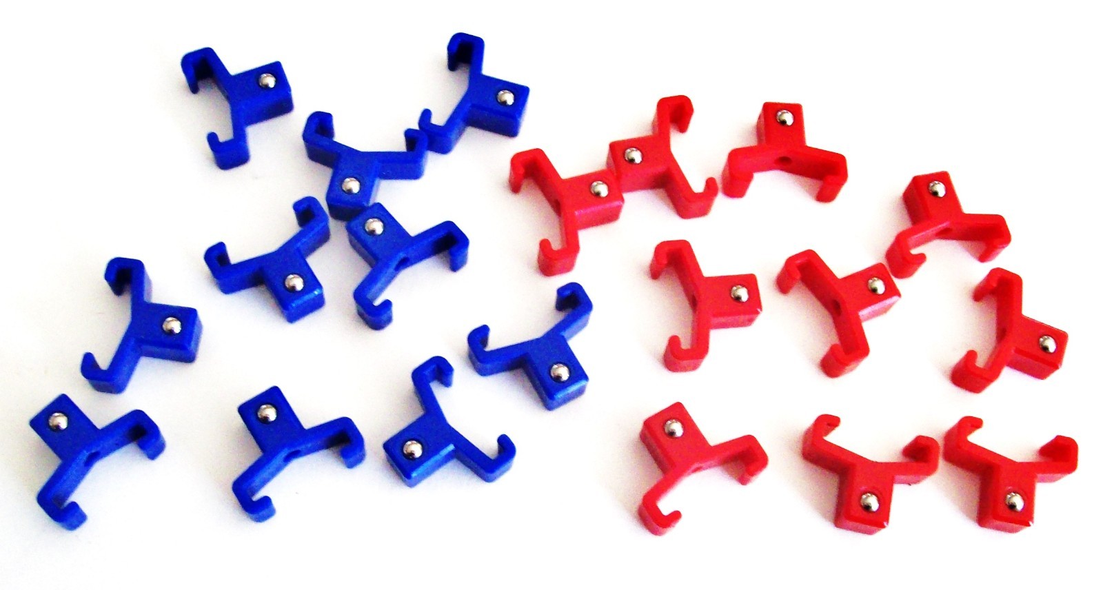 40 GOLIATH INDUSTRIAL ABS 3/8" RED & BLUE REPLACEMENT SOCKET RACK RAIL CLIPS gallery