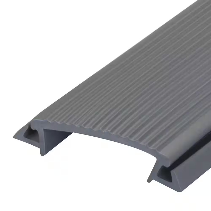 1.5 in. x 36 in. Gray Vinyl Replacement Insert for Heavy Duty Door Weatherstripp gallery
