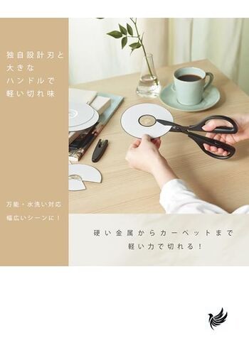Kokuyo Scissors Washable Scissors Sakusa All-purpose/Washable Black Hasa-F440D gallery