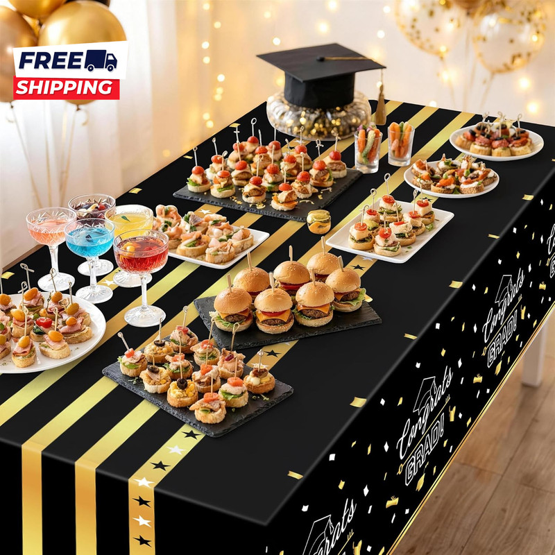 3 Pack Graduation Tablecloth Graduation Decorations Class of 2026 Graduation gallery
