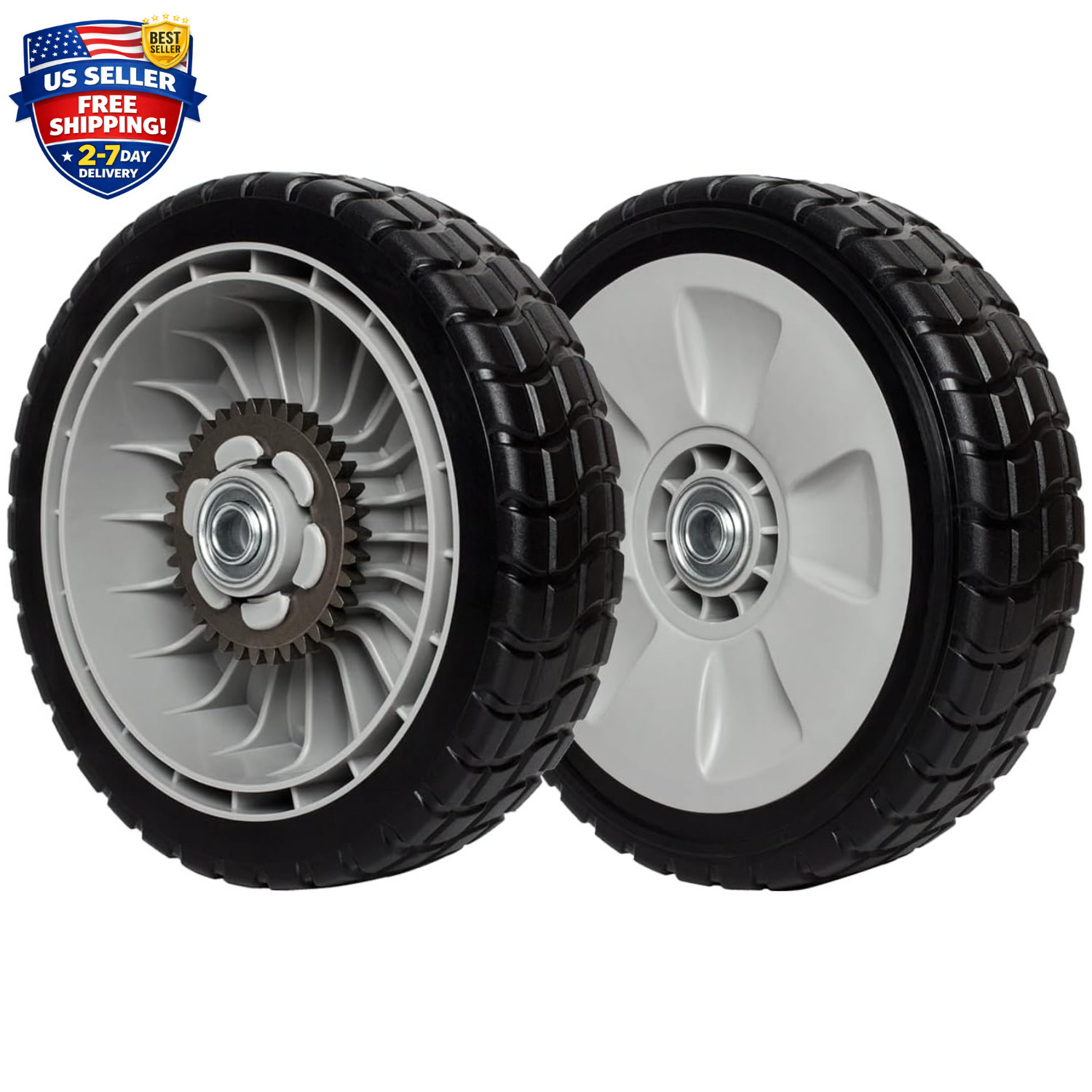 2 Pack 8 Inch Lawn Mower Rear Drive Wheel for HRR216 HRS216 HRT216 Mower gallery