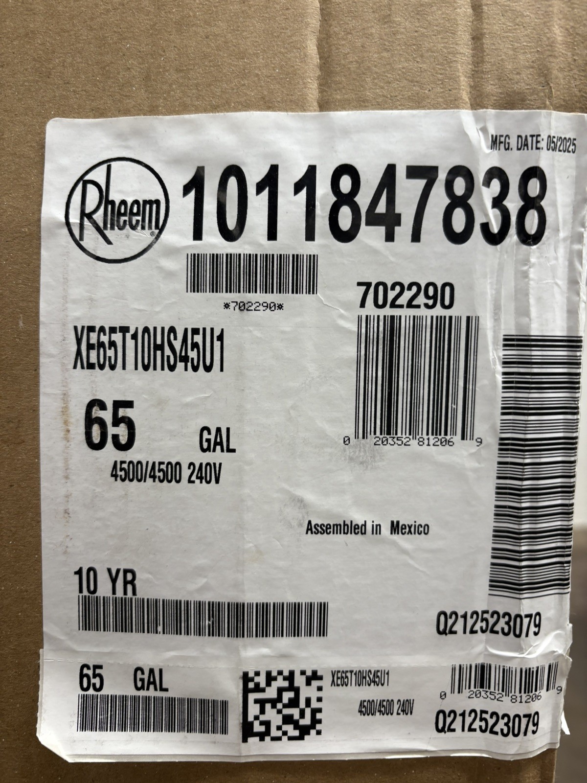 ProTerra 65gal Smart High Efficiency Hybrid Heat Pump Water Heater XE65T10HS45U1 gallery