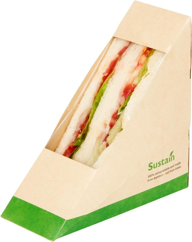 Compostable Takeout Food Containers - Greaseproof Paper Sandwich Boxes gallery