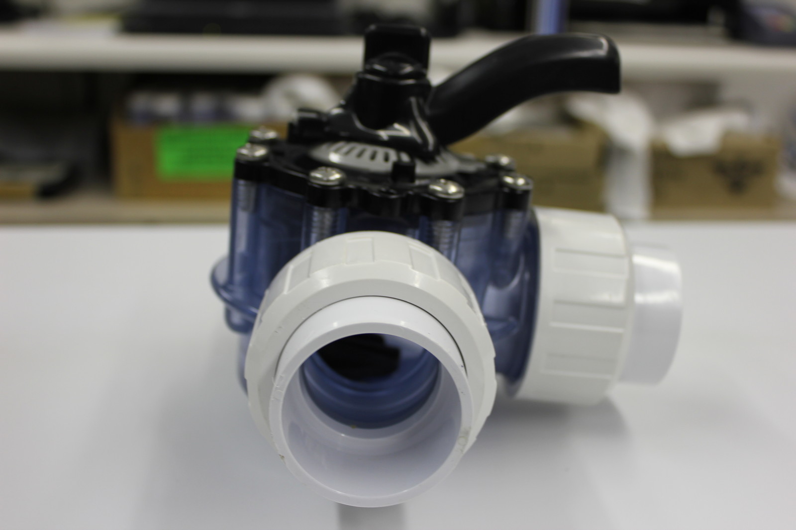 1.5" CMP 25923-159-000 3-WAY PVC DIVERTER VALVE w/1-1/2 INCH UNIONS POOLS SP gallery