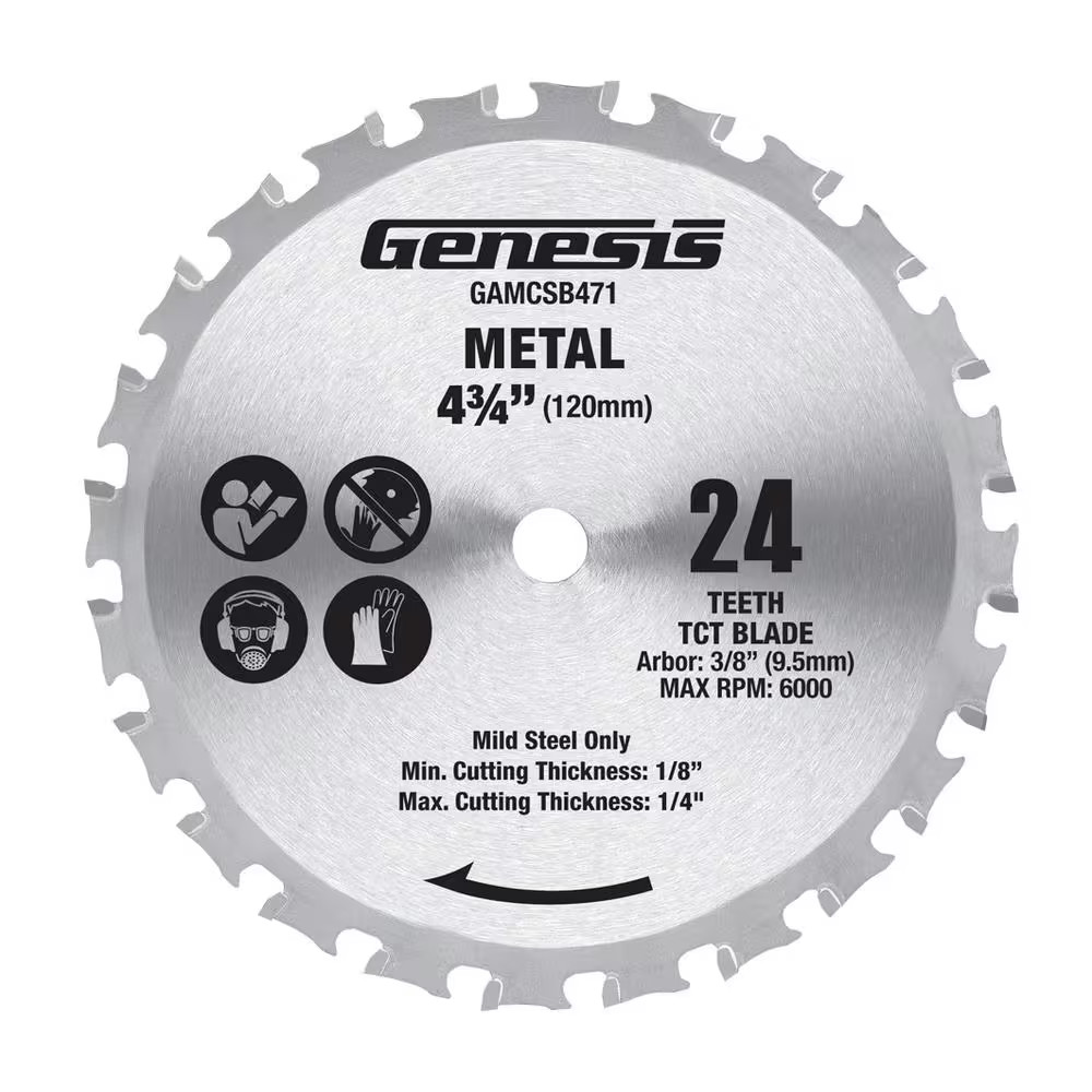 4-3/4 In. 24-Teeth Metal-Cutting Circular Saw Blade gallery