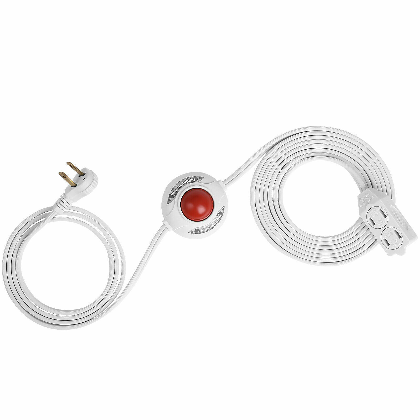 DEWENWILS 12 FT Extension Cord with ON/OFF Foot Switch Angled Flat Plug 16/2C gallery
