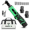 Cordless Electric Ratchet Wrench Set, 40FT-LBS (45N.m) 3/8" Electric Ratchet, 12 gallery