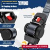 2 Pack Retractable Ratcheting Straps - 2 Inch x 10 Feet, 3,000lbs Break Strength gallery