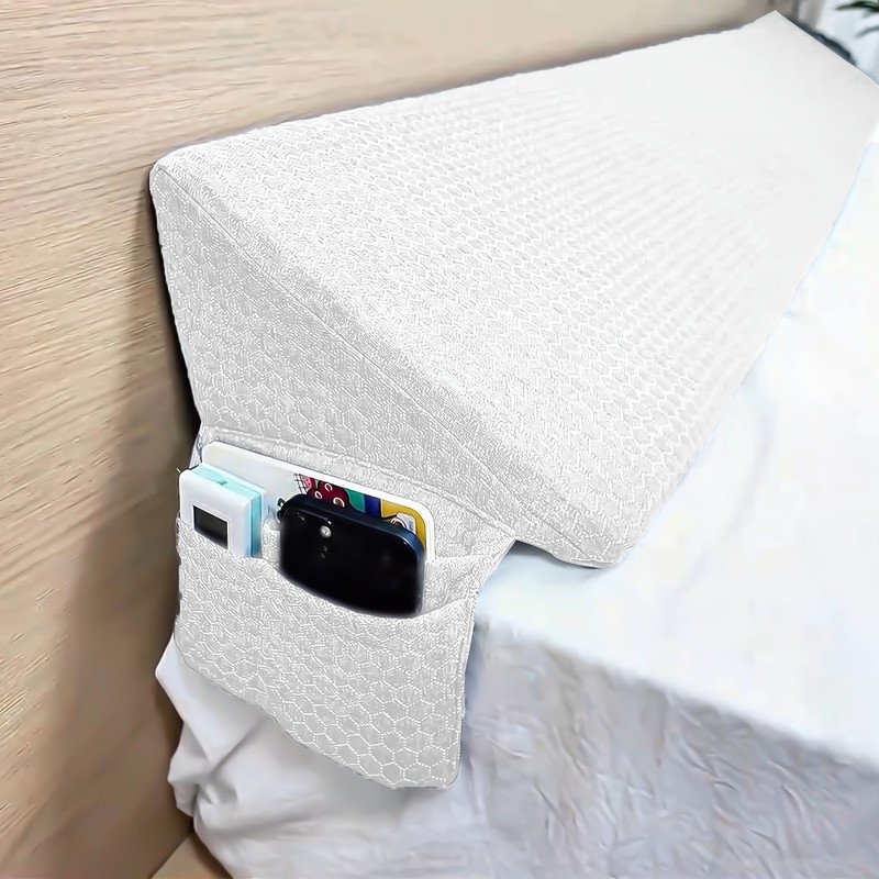 Gray Soft Bed Wedge Pillow for Headboard/Bed Wedge Gap Filler/Mattress Gap Fille gallery