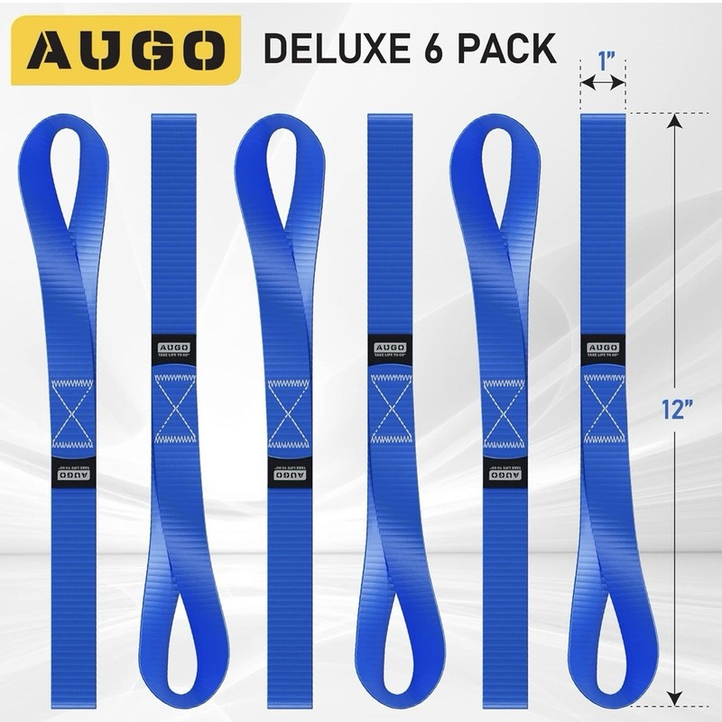 Soft Loops for Tie Down Straps 6-Pack (x2) 1500 lb Load / 4500 lb Break Strength gallery