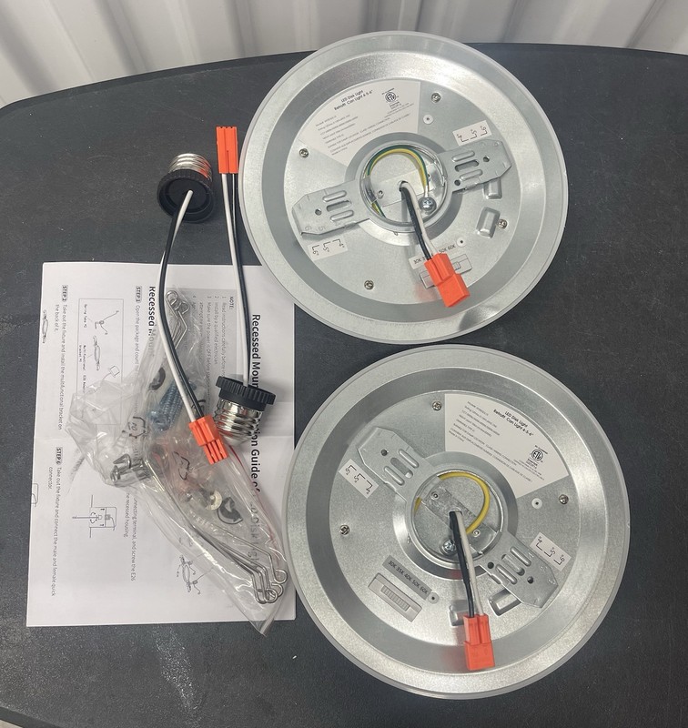 MBOYWLOV LED Disk Ceiling Light 6" 5CCT Downlight & Night Light 6-Pk 3000-6000K gallery