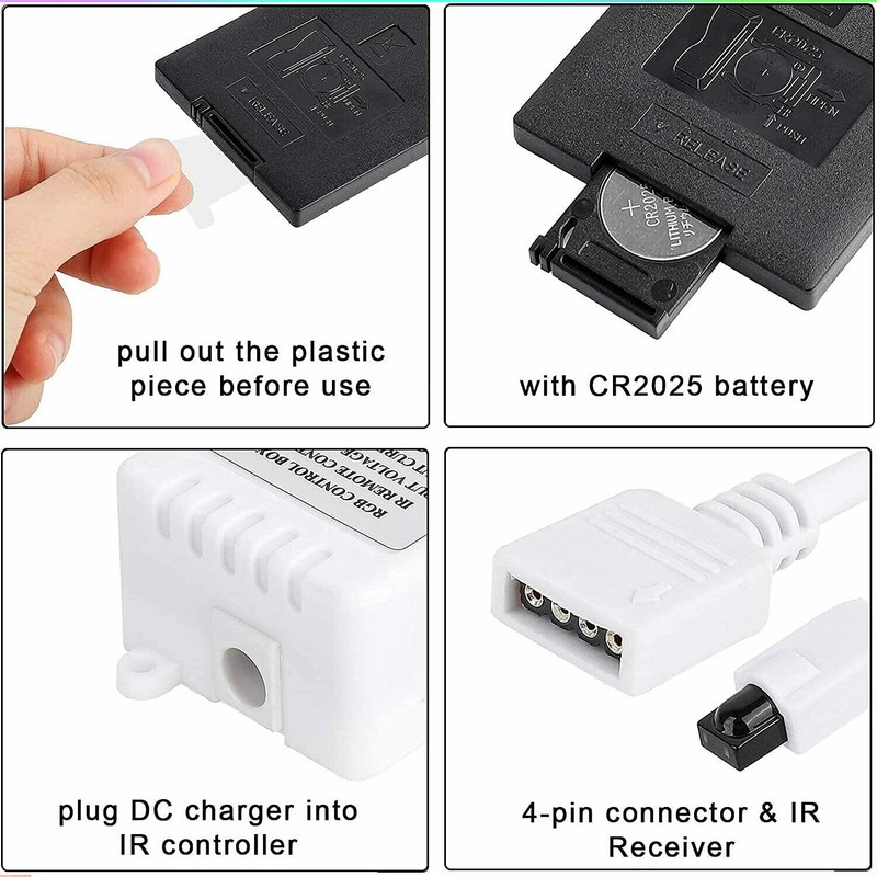 44 Key IR Remote Controller RGB Control Box DC 12V For LED 3528/5050 Strip Light gallery