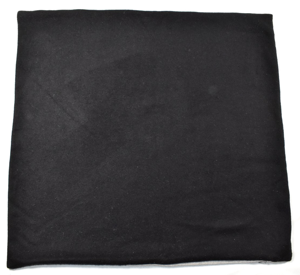Williams Sonoma SAMPLE Reversible Double Face Cashmere Pillow Cover Black 22x22