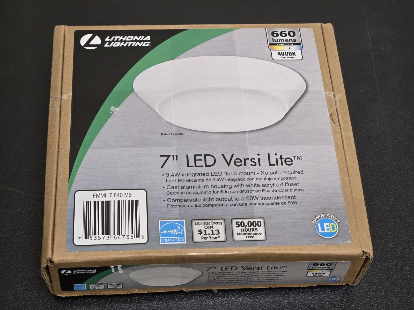 Lithonia Lighting 7" Versi Light 4000k Cool White 660 Lumens gallery