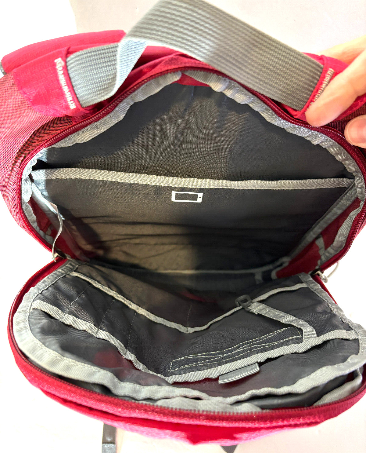 Kelty 2013 Day School Backpack Red Gray Pocket for Tablet 4