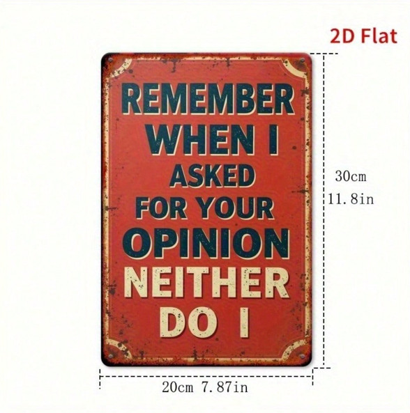 Retro Funny Quote Tin Sign Sarcastic Metal Wall Art for Home Bar Garage Decor gallery