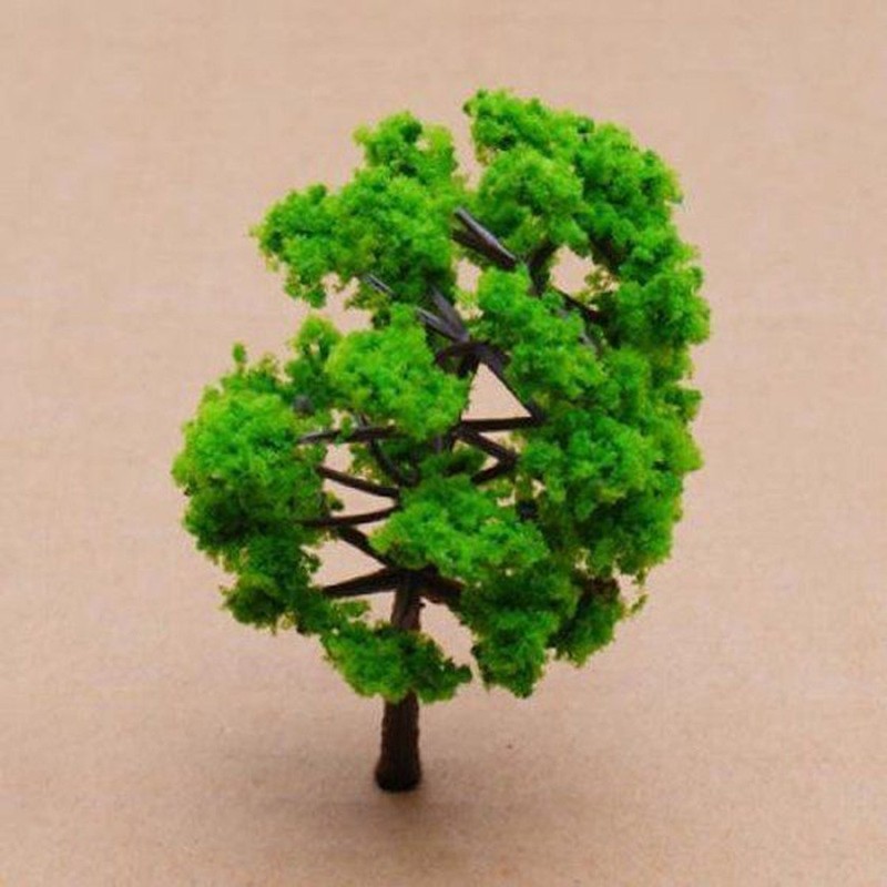 10pcs 8cm Model Tree For Train Railroad Diorama Wargame Park Scenery Miniature gallery