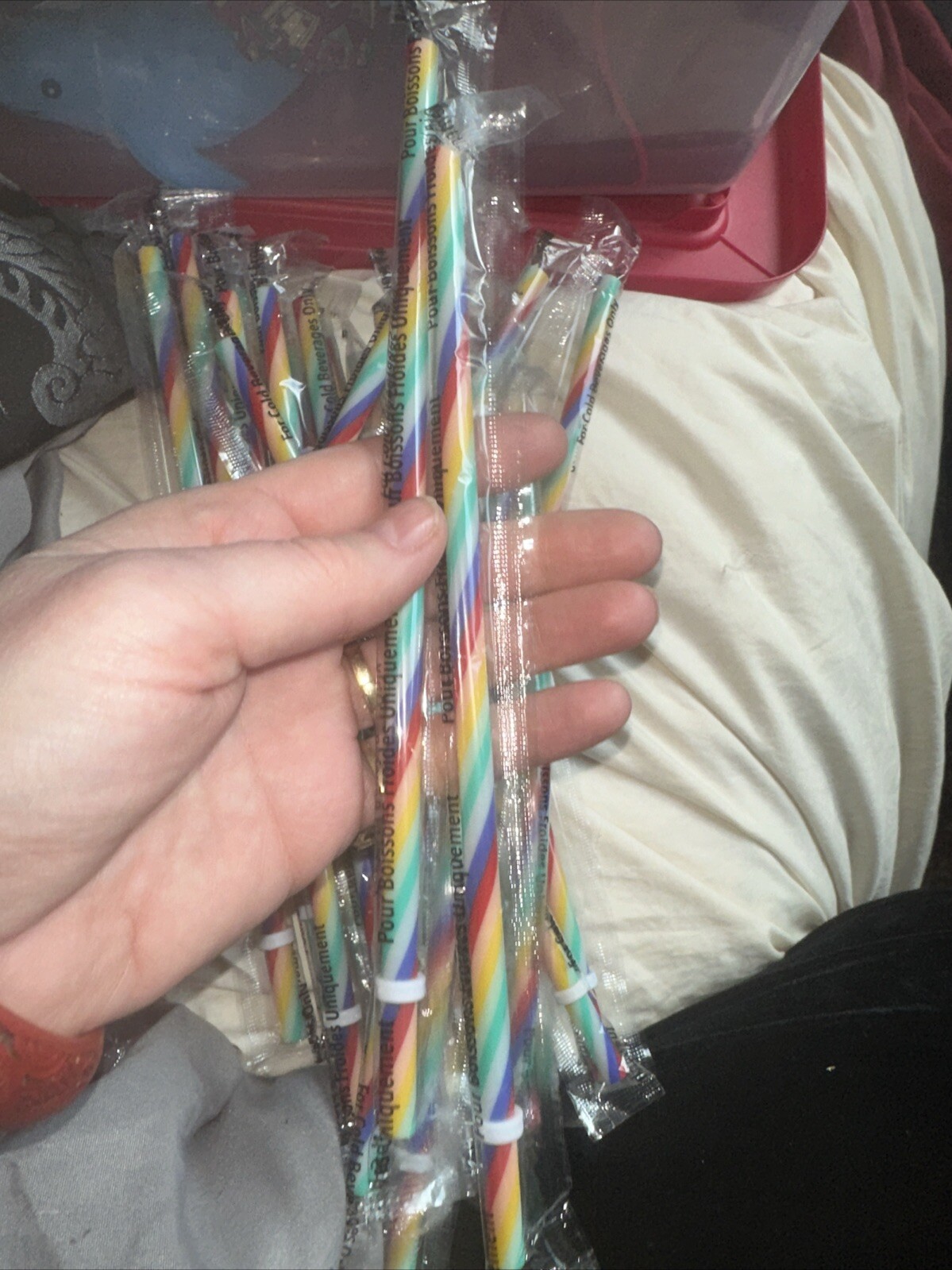 Starbucks Summer Cold Cup Colorful Rainbow Straw Venti gallery
