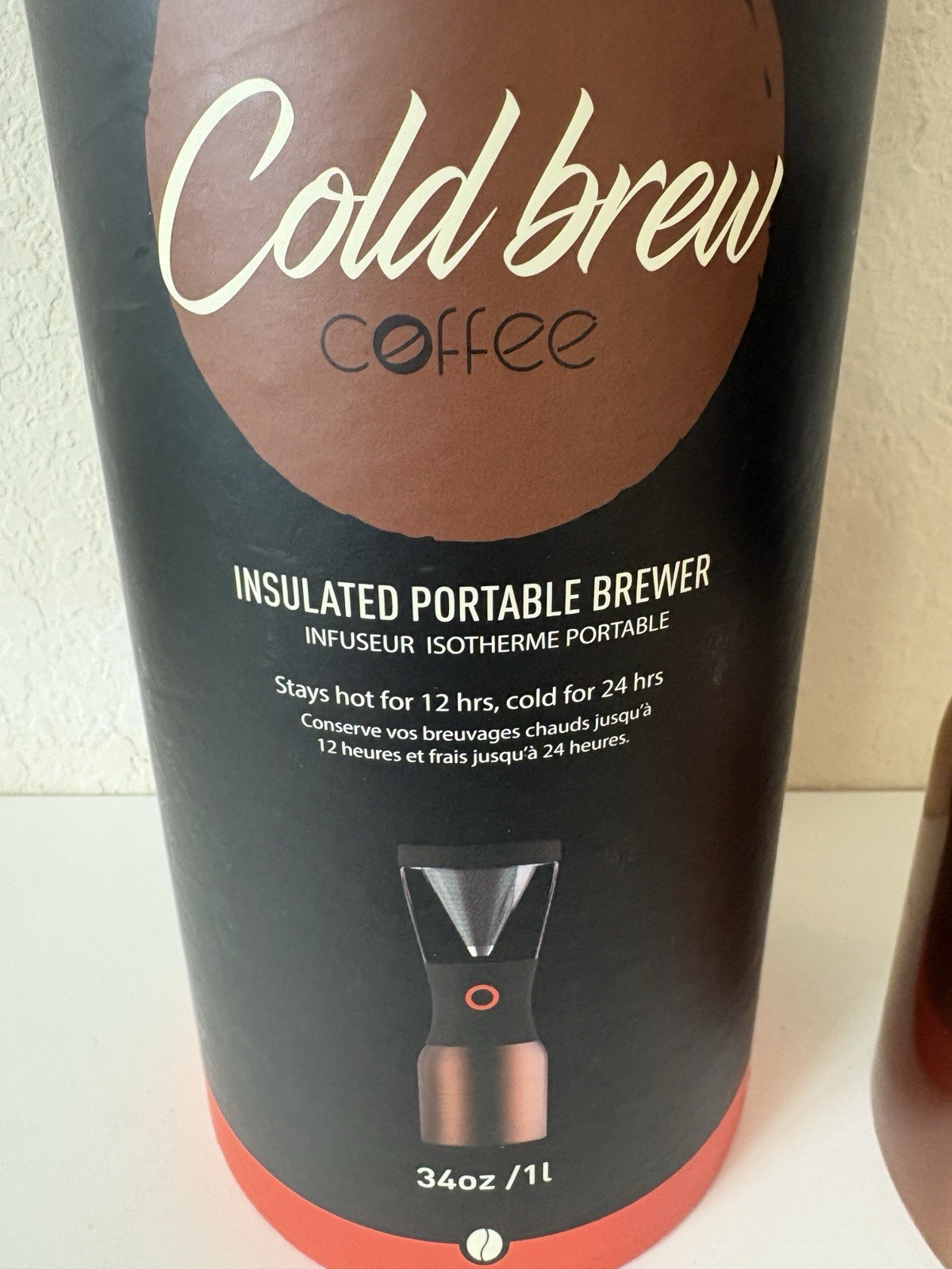 Asobu Coldbrew Portable Cold Brew Coffee Maker With a Vacuum Insulated 34oz gallery