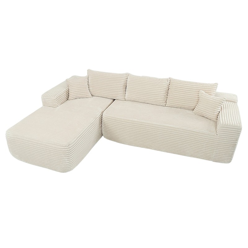 New L Shaped Modular Sectional Sofa Modern Compressed Cloud Couch for Home gallery