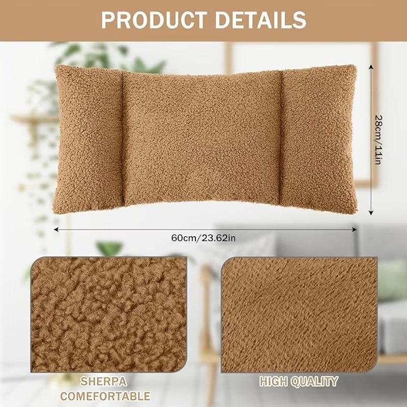 3-Section Lumbar Support Pillow,Backrest Pillow,Comfortable Back Support Cushion gallery