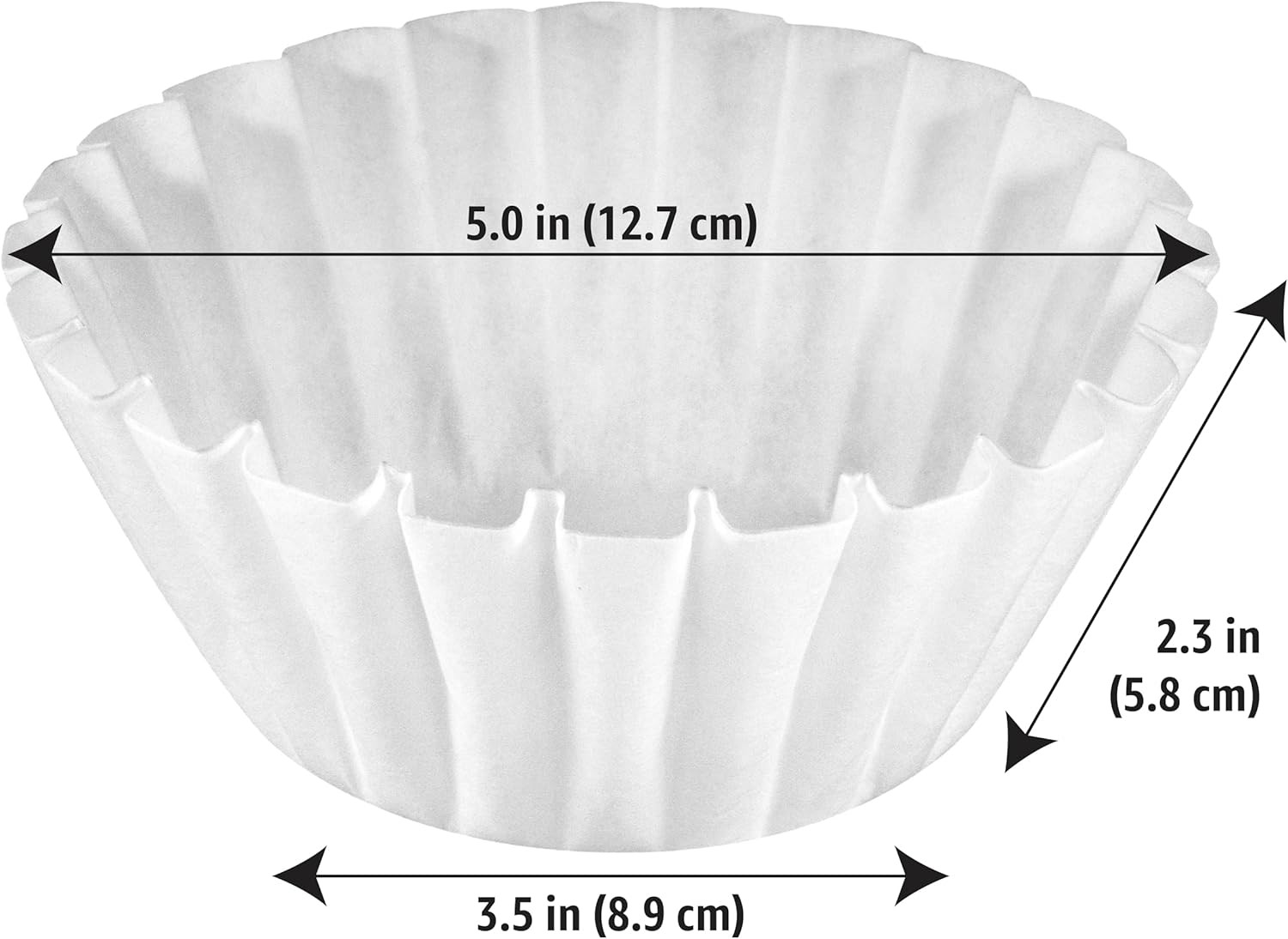 Coffee Filters 8-12 Cup 200 Count Basket Coffee Filter Paper Filters White gallery