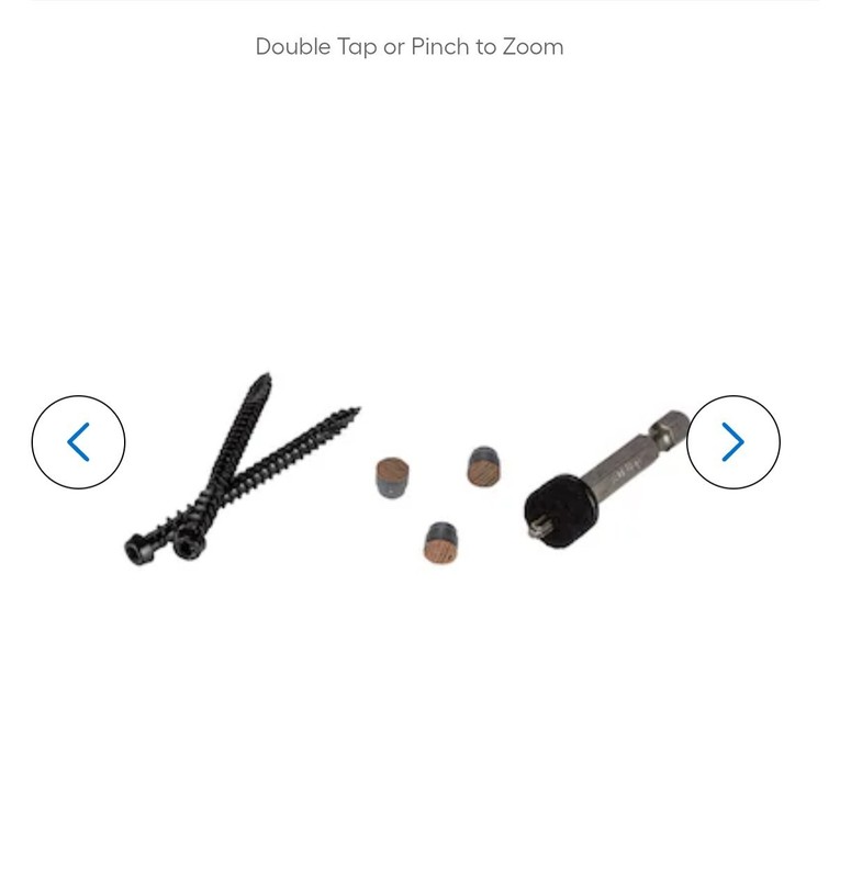 TimberTech Cortex Vintage Screws and plugs English Walnut Hidden Deck Fasteners gallery
