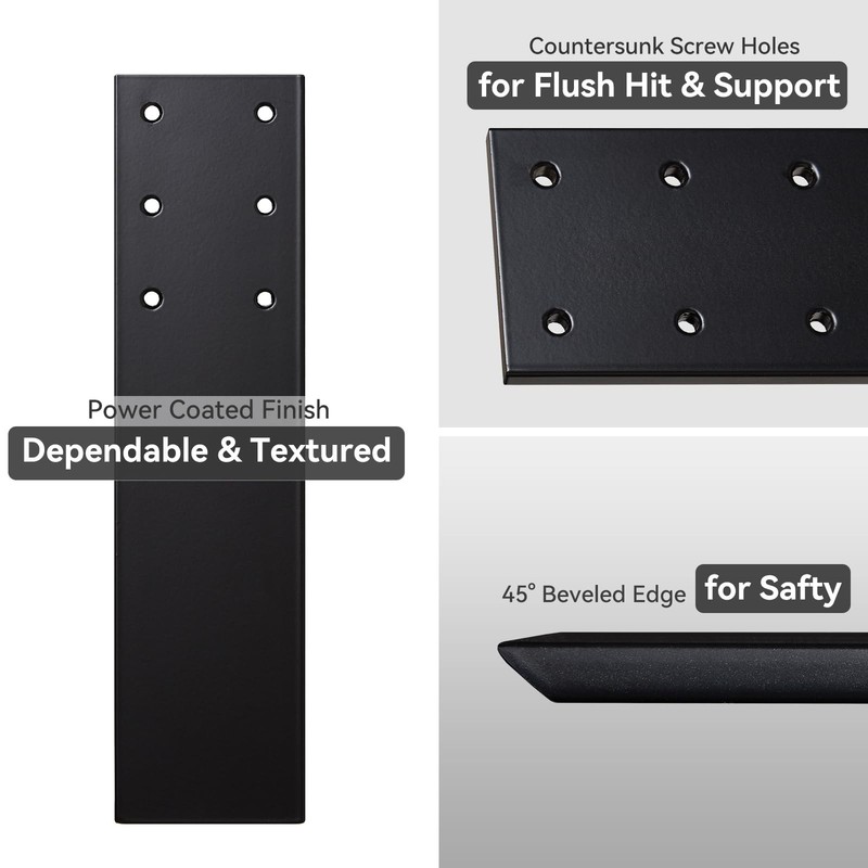 10" Countertop Support Brackets (3 pcs) for Granite, 10" x 2.5" x 0.24" Heavy... gallery